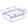 thumbnail image 2 of Whitehaus WHQ530-WHITE Single Bowl Fireclay 30'' Farm Kitchen Sink In White, 2 of 7