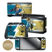 Controller Gear Nintendo Switch Skin & Screen Protector Set - The Legend of Zelda: Breath of The Wild - "Link Vs" - Nintendo Switch
