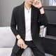 thumbnail image 5 of Suéteres de otoño e invierno para hombre Suéteres de punto extra largos para hombre Chaquetas Cárdigan de estilo largo para hombre Suéter de color sólido, 5 of 5