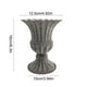 thumbnail image 3 of Jarrón de hierro para decoración del hogar - 12,5x16x10cm - Bronce, blanco, plata, gris - Centro de mesa para bodas y eventos, 3 of 6