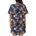thumbnail image 3 of Rocae Hawaiian Style for Two Piece Sleepwear Pajamas Sets for Women Soft Short-Sleeved Pjs with Lounge Shorts Large, 3 of 9
