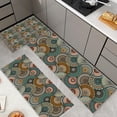 thumbnail image 3 of Farmhouse Kitchen Rug Set 3 Piece with Runner Soft Kitchen Floor Mat Colorful Mandala Rugs Absorbent Bath Mat Kitchen Carpets and Rugs Non Slip Washable for Bathroom Entryway Front Door Laundry, 3 of 3