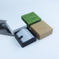 thumbnail image 3 of Caja de joyería con tapa a prueba de explosiones, caja ciega, caja vacía, papel kraft, caja de embalaje universal para collar de perlas y anillos, 3 of 3