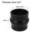 thumbnail image 3 of Unique Bargains 51mm 2' ID Straight Silicone Reducer Hose Coupler Intercooler Tube Red for Car Intercooler Intake Piping, 3 of 6