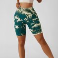 thumbnail image 2 of Pantalones cortos de yoga para mujer Tie Dye sin costuras elásticos para mujer levantamiento de glúteos de cintura alta pantalones cortos de yoga para deportes correr fitness, 2 of 6