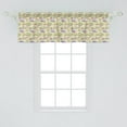 thumbnail image 2 of Ambesonne Bird Window Valance, Clouds and Seagull Characters Sketched by Hand, Curtain Valance for Kitchen Bedroom Decor with Rod Pocket, 54" X 18", Pastel Green Multicolor, 2 of 2