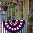 thumbnail image 6 of Red White Blue Bunting Flag, Eagle God Bless American Bunting, 4th of July, Home of The Brave, Independence Day, Memorial Day, Outdoor and Indoor, 6 of 6