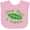 AD-Pink, variant on Inktastic Give Peas a Chance. Boys or Girls Baby Bib