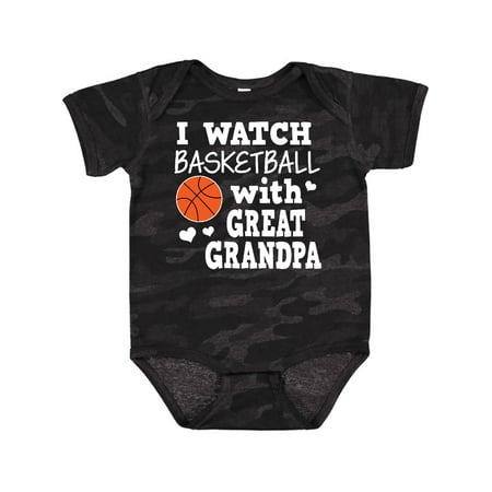 

Inktastic I Watch Basketball with Great Grandpa Gift Baby Boy Bodysuit