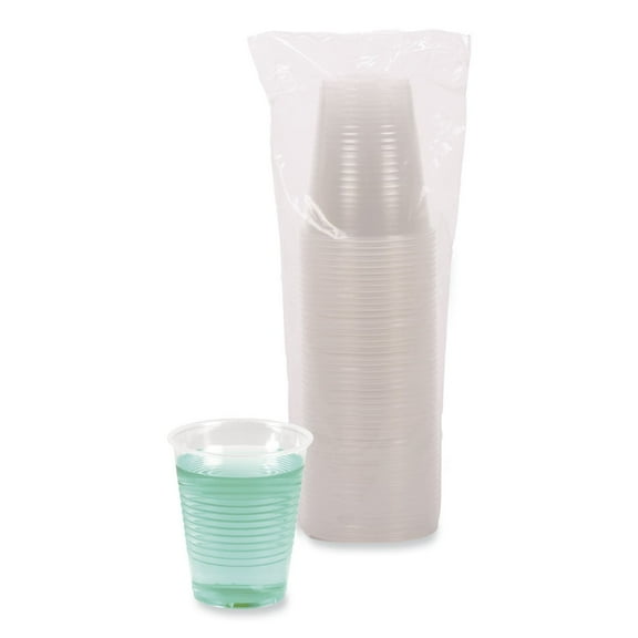 Boardwalk BWKTRANSCUP12PK 12 oz. Polypropylene Plastic Cold Cups - Translucent (50 /Pack)