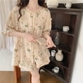 thumbnail image 1 of Pijama de mujer de verano con burbujas y arrugas, manga corta, pantalones cortos, cárdigan, ropa de hogar dulce, traje de dos piezas de moda, 1 of 5