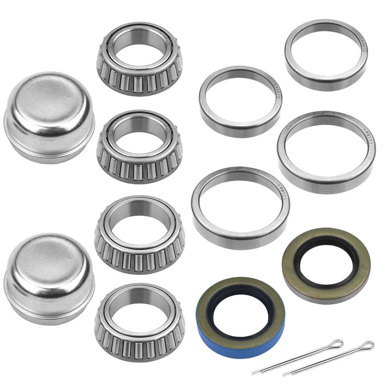 4 Sets 3,500 lb Boat Trailer Axle Bearing Kits, L68149
