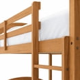 thumbnail image 4 of Mainstays Kids Twin-over-Twin Wood Bunk Bed, Natural Teak, 4 of 7