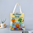thumbnail image 2 of Noodle & Pals Bolso de tela con estampado de lienzo para mujer, bolsa de compras reutilizable y estética, con cremallera interior, regalo para mujer,40*40cm., 2 of 6