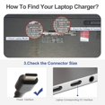 thumbnail image 3 of Cargador USB-C de 45 W para Acer Chromebook 315 311 CP311 CP315, 3 of 5