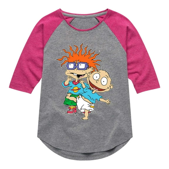Rugrats - Group -Toddler And Youth Girls Raglan Graphic T-Shirt