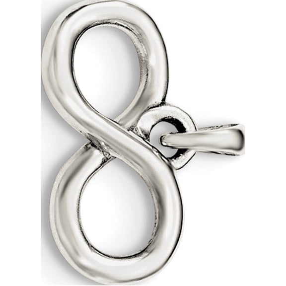 925 Sterling Silver Polished Infinity Symbol Pendant / Charm