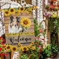 thumbnail image 3 of Boston Terrier Sunflower House Flag Watercolor Dog Welcome Spring Summer Wooden Print Flag Banner Outside Yard Decor 28X40 Inch Double Side, 3 of 6