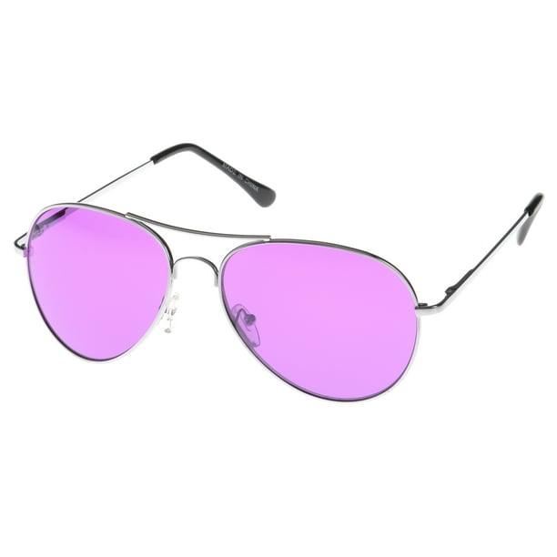 Mlc Eyewear Mlc Eyewear Classic Aviator Sunglasses Tri Layer Unisex Svrpl 1