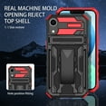 thumbnail image 5 of For iPhone XR Case with Belt Clip Holster, Heavy Duty Military Grade Drop Protective, 360° Rotating Kickstand Shockproof TPU Shell Durable Rugged Cover For iPhone XR, Blue, 5 of 15