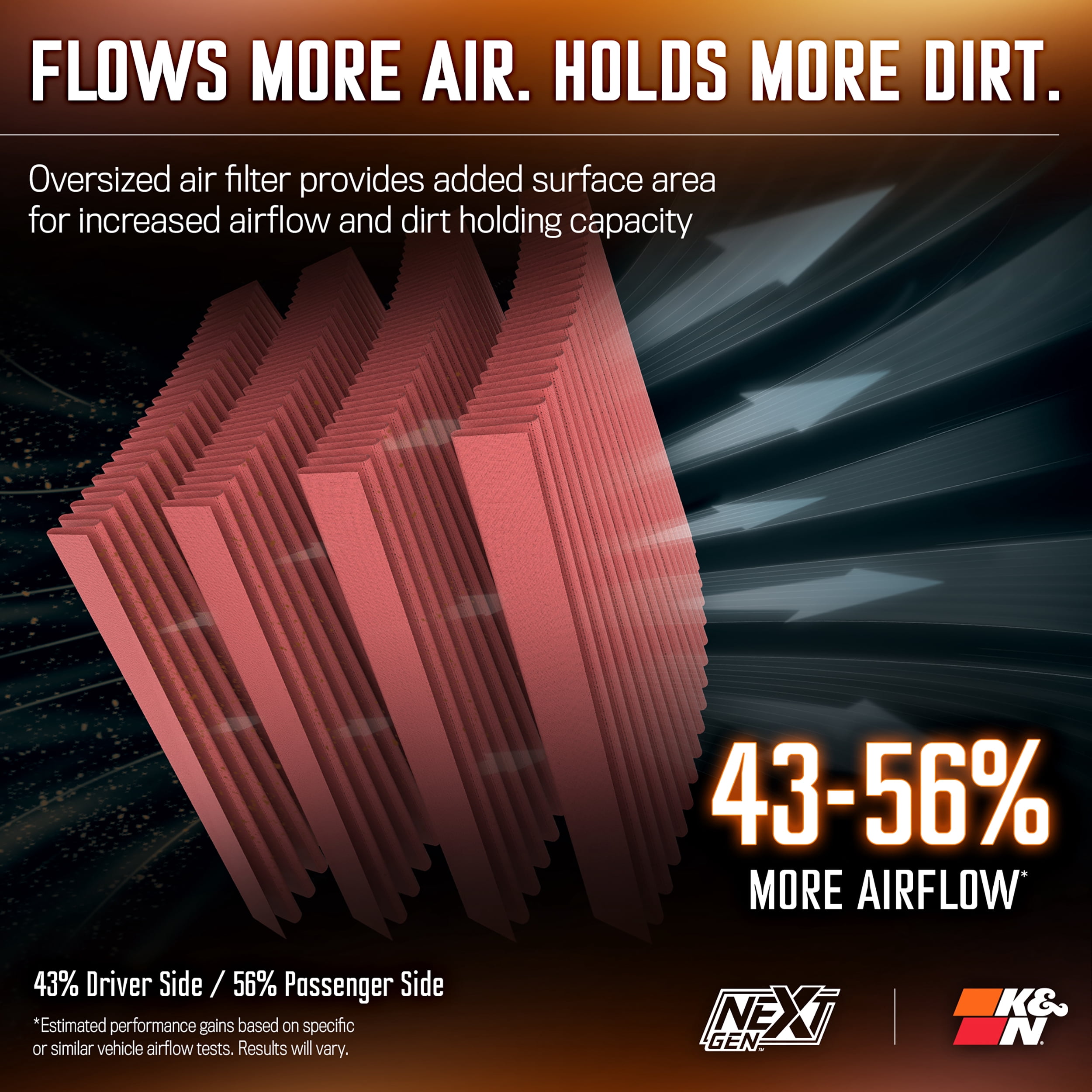 K&N Performance NextGen Cold Air Intake System: Easy Installation, Engineered to Maximize Airflow, Boost Horsepower & Torque, 50-2628
