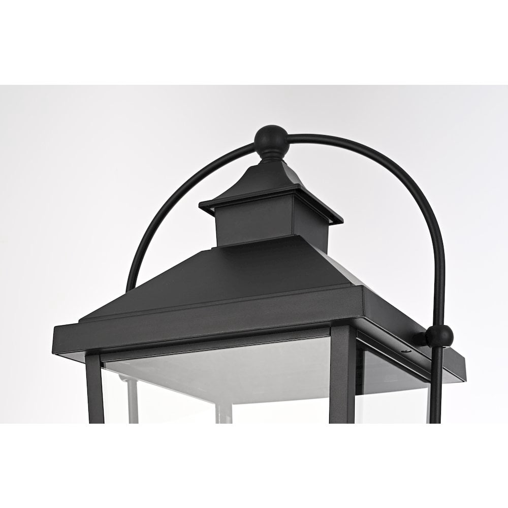 Elegant Lighting Luz 27 inch Outdoor Post light in Black