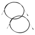 thumbnail image 1 of Ofertas Únicas 2 pcs Cable de Control de Acelerador y Cambio Marino de 25 pies para Yamaha Reemplazo Negro, 1 of 7