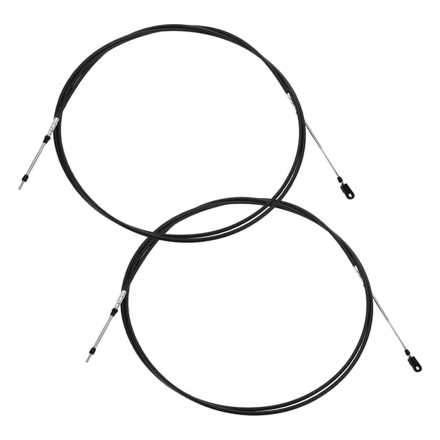 Ofertas Únicas 2 pcs Cable de Control de Acelerador y Cambio Marino de 25 pies para Yamaha Reemplazo Negro