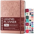 thumbnail image 1 of Planificador Leyenda PRO Organizador tiempo Sin fecha Tapa dura 7x10' Pegatinas Dorado Legend Planner, 1 of 3