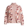 thumbnail image 5 of Como Blu Women's Plus Size Printed Faux Baby Sherpa Zip Jacket, 5 of 5