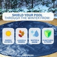 thumbnail image 4 of Swimline Deluxe Winter Cover, 28 ft Round, Blue & Black, Above-ground Pool Cover, 4 of 7