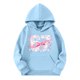 thumbnail image 3 of 67 Niños con capucha Niñas 6 7 Meme Sudadera cómoda manga larga Suéteres divertidos 6 7 Número impreso Novedad manga larga con capucha Suéter de moda cómodo once once hoodie(Azul celeste,11-12 años), 3 of 4