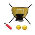 thumbnail image 2 of Mini trampolín de baloncesto con aro de baloncesto desprendible para mates seguros. Accesorio de trampolín de fácil instalación para todas las amarillo, 2 of 8