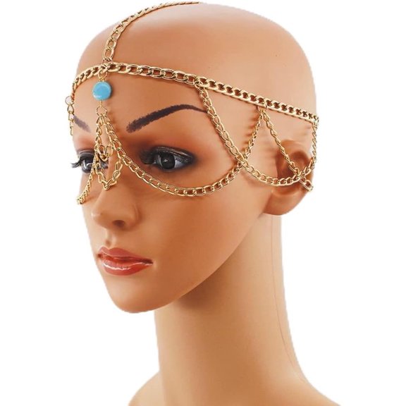 Boho Tassel Head Chain Wedding Hair Chain Festival Costume Headband Headpiece Jewelry Hair Accessories for Women and Girl