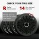 thumbnail image 4 of Hubcap de Cubierta de la Rueda, Cubierta de la Rueda de la Rueda Ligera 4 PCS R14 Para Ruedas de Acero de 14 Pulgadas, 4 of 7