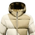 thumbnail image 4 of Wrtxtat Men's Colorblock Jackets Full Zip Windproof Coats Winter Outdoor Snow Ski Jackets with Pockets Warm Heavyweight Hoodies Beige XXXL, 4 of 4