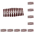 thumbnail image 1 of Minnieouse 24 piezas de uñas postizas estilo ataúd parche para uñas puntas de uñas suministros de bricolaje decoración de manicura para el salón del rojo oscuro 10piezas Minnieouse CBP449634, 1 of 5