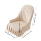 thumbnail image 3 of Funda elástica gruesa y cálida para silla | Protector elástico para asiento de comedor | Tejido de nailon y elastano lavable | Para decoración de cocinas, bodas y banquetes, 3 of 6