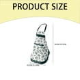 thumbnail image 3 of Lady Apron Huayishang Kitchen Apron Bowknot Floral Print Polyester Restaurant Home Cooking Pocket Work Clothes, Kitchen Essentials Clearance Sale 1*Apron Green, 3 of 7