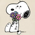 thumbnail image 2 of CafePress - Snoopy With A Flower Bouquet - Unisex Canvas Tote Bag, Beige, 1-Piece, 2 of 7