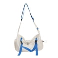 thumbnail image 3 of Bolso de hombro Yuyangstore Casual Correa Blanca Azul Tote de hombro para hombres, 3 of 8