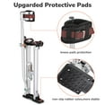 thumbnail image 3 of Yescom Drywall Stilts 24"-40" Adjustable Aluminum Tool Stilt with Leg Pads Protection for Painting Painter Taping Silver YES0483, 3 of 11
