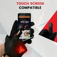 thumbnail image 5 of GRAND PITSTOP Night Wing Motorcycle Gloves for Men and Women, inbuilt Light Indicator, Finger Touchscreen Motorbike Gloves - Black-M, 5 of 7