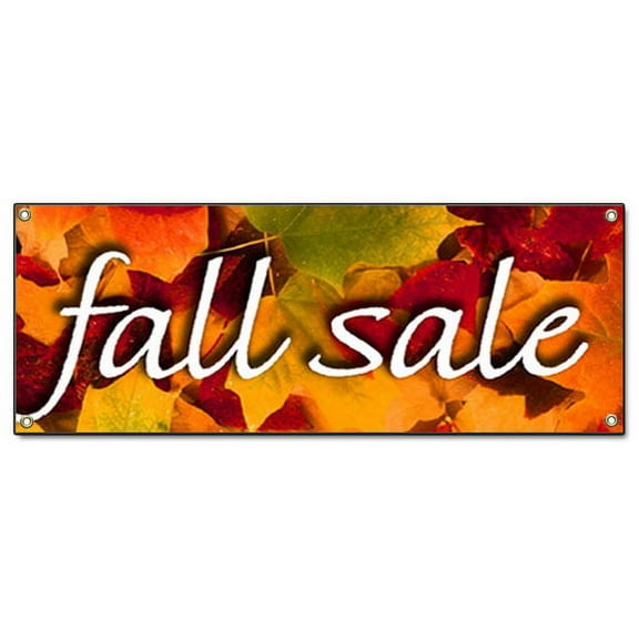 FALL SALE BANNER SIGN store clearance signs