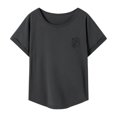 thumbnail image 1 of Camiseta básica para mujer Yuyangstore Ropa deportiva cuello redondo S, 1 of 8