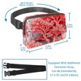 thumbnail image 3 of Coral Adjustable Lightweight Belt Bag with Extension Strap - Unisex Fanny Pack Sling Bag, 3 of 7