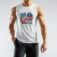 thumbnail image 2 of Men's Sleeveless Tank Top Patriotic Love My Veteran Graphic ComFortable Gym Sportwear, 2 of 5