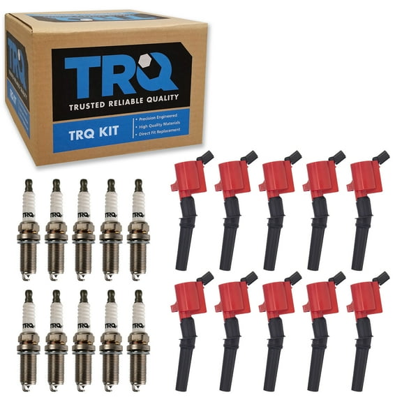 TRQ Premium Performance Ignition Coil & Spark Plug Kit for Ford Super Duty ICA30094
