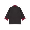 thumbnail image 5 of zdhoor Adult Unisex Men Long Sleeve Chef Coat Jacket Kitchen Cooking Uniforms Hotel Restaurant Black 3XL, 5 of 5