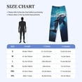 thumbnail image 4 of Naloa Ice Blue Ocean Cute Dolphin Pajama Pants Men, PJ Bottoms, Sleep & Lounge Pants-Small, 4 of 6